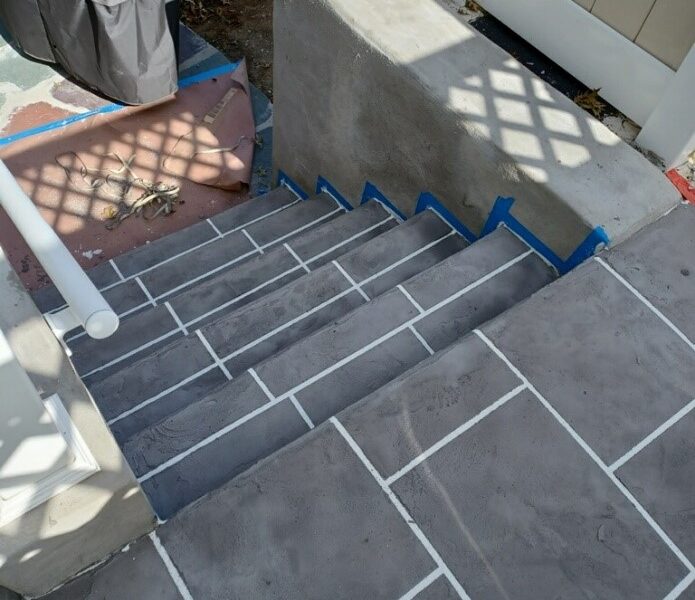 Case Study: Patio & Stairs Concrete Overlay Resurfacing Manalapan NJ